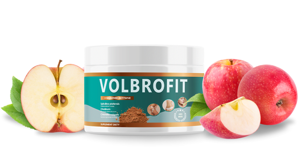 Suplemento Volbrofit com Spirulina, Chlorella e Cholinium para emagrecimento saudável.